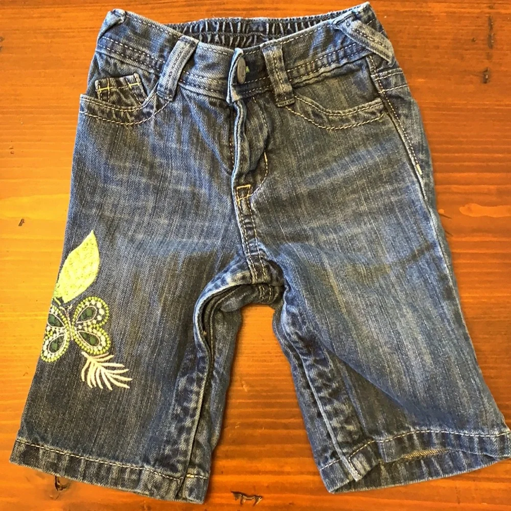 Gap - 3-6 month baby denim,‎ embroidered